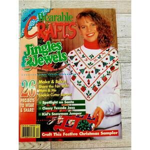 Wearable Crafts Magazine Vtg 1994 - Christmas Projects Wear & Share TRENDY RETRO